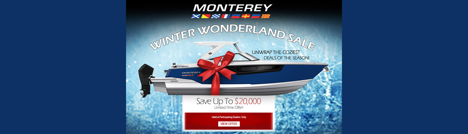 Monterey Boats Winter Wonderland Sale