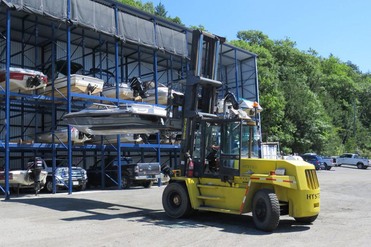 Gordon Bay Marine Rack Storage and Forklift