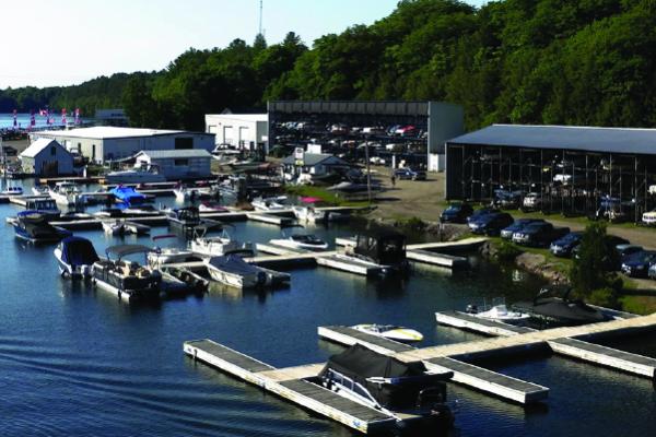 Dockage at Gordon Bay Marine Lake Joseph Muskoka