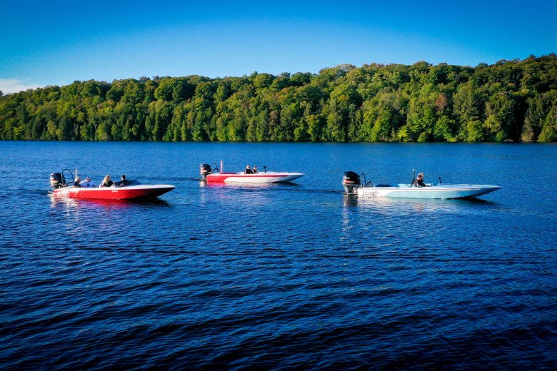 J-craft boats on the lake